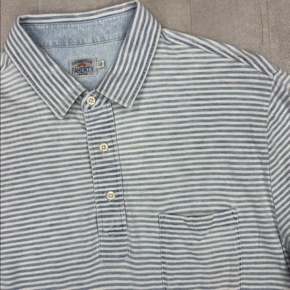 Faherty Striped Polo - Picture 2 of 3